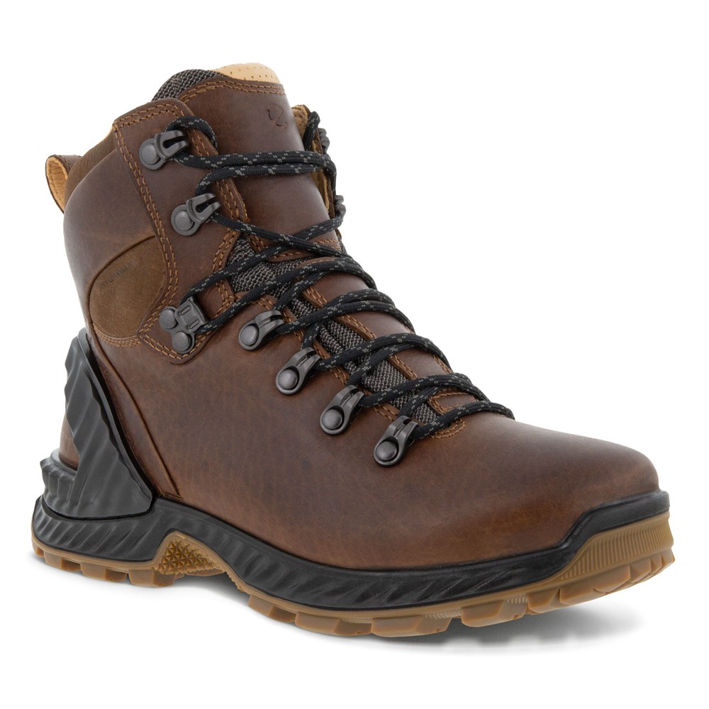 Womens Boots - ECCO Exohike Mid Hm - Brown - 1340PUACF